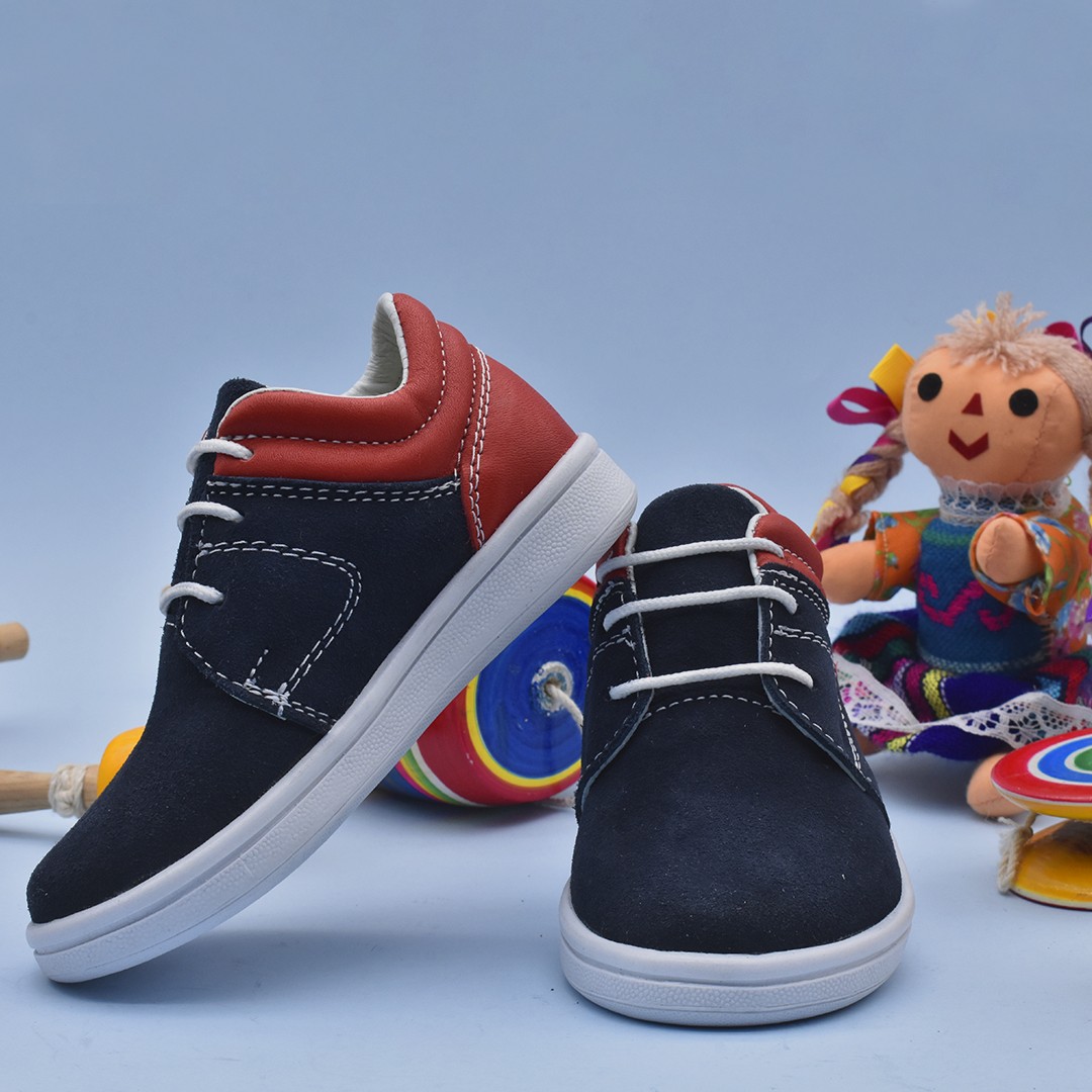 Children's red-blue shoes Model 451