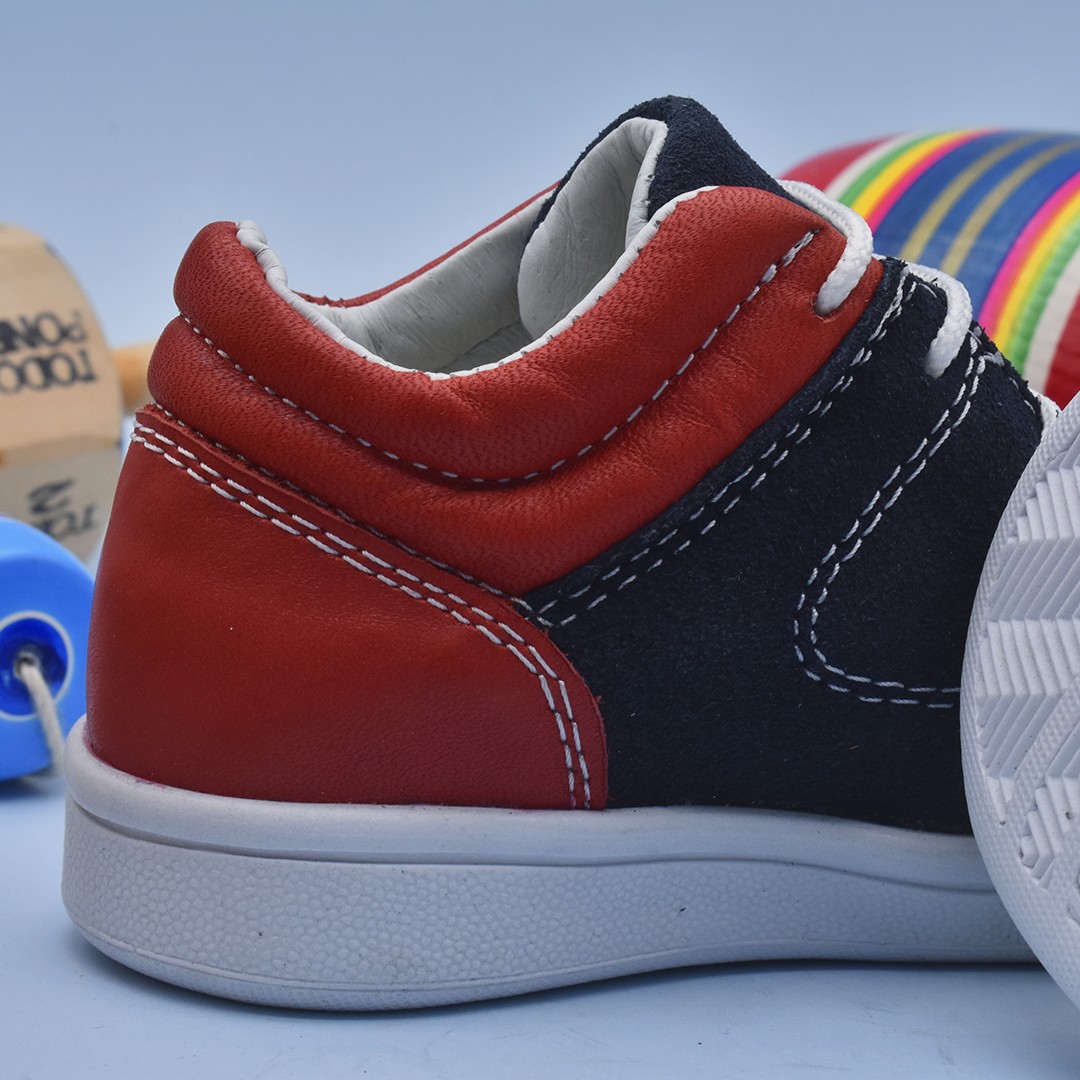 Children's red-blue shoes Model 451