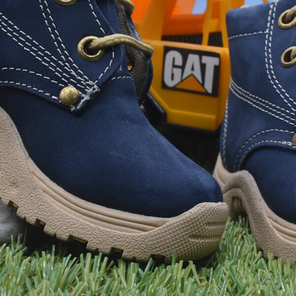 Children's blue nubuk boots Model 810