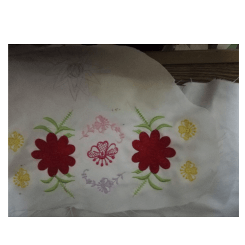 Custom Floral Design Embroidery for Clothing
