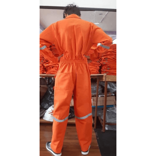 Orange Reflective Overalls Work Clothing