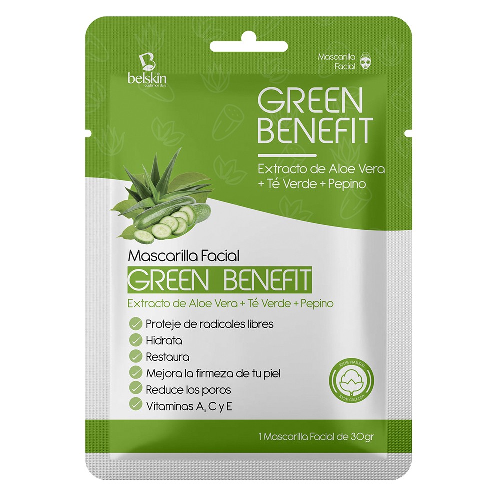 Green face mask benefit