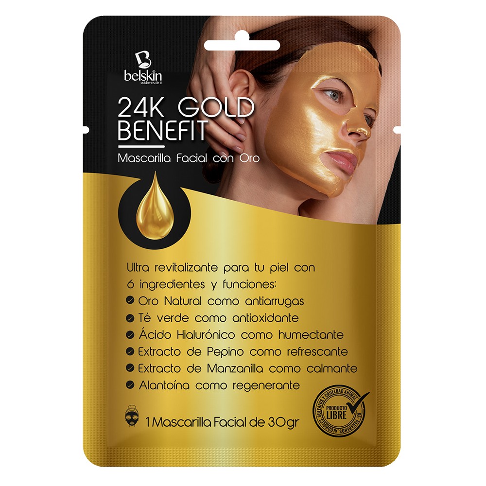 Gold 24K face mask benefit