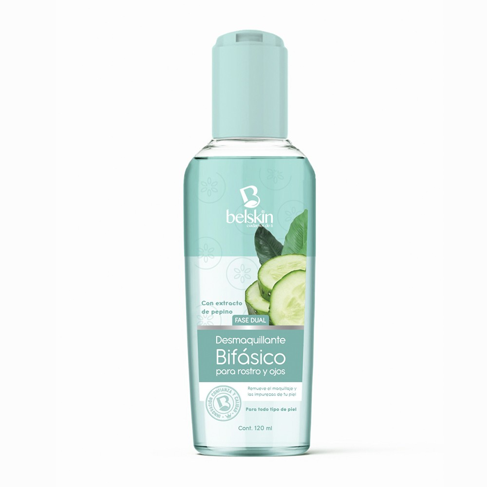 Biphasic makeup remover