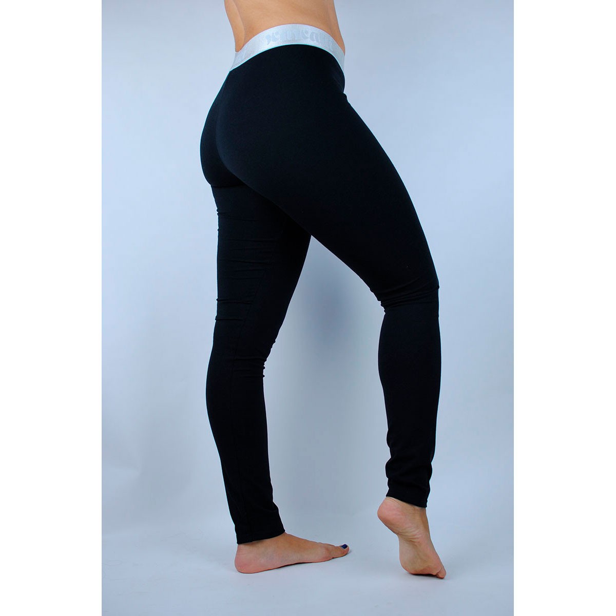 Black Cotton Basic Leggings