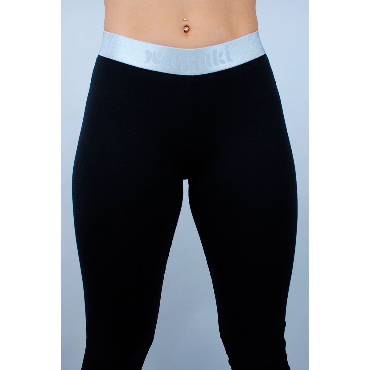 Black Cotton Basic Leggings