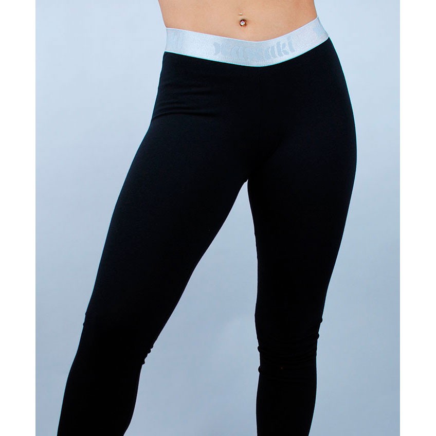 Black Cotton Basic Leggings