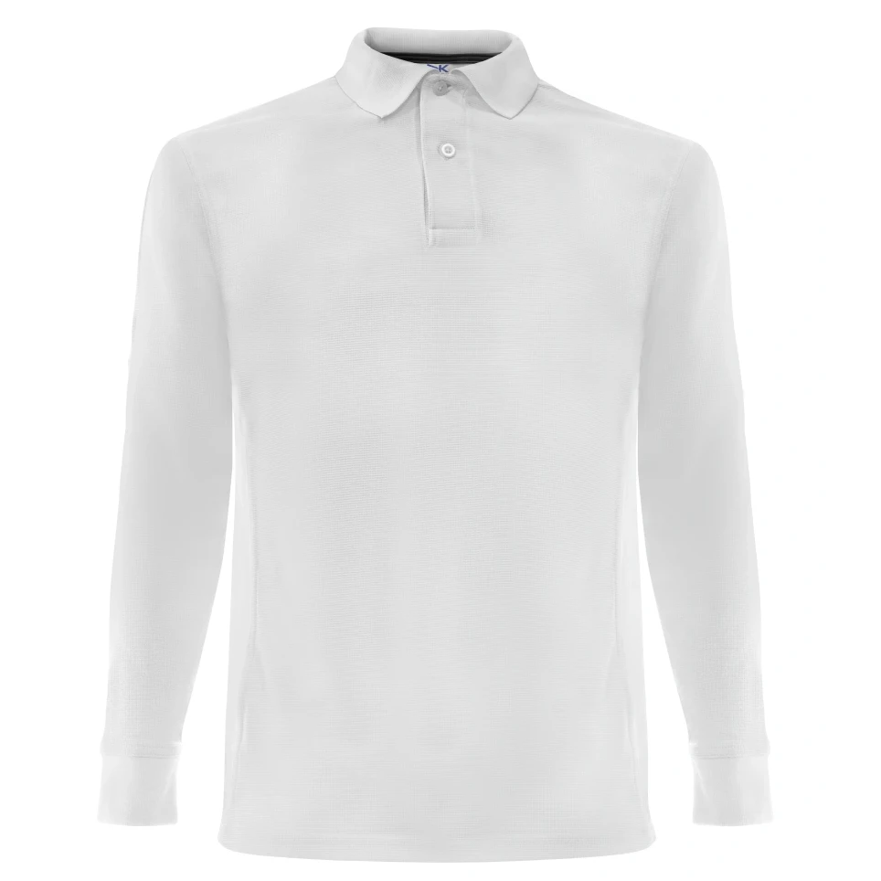 Men´s long sleeve Polo / Casual long sleeve Shirt / Long Sleeve Waffle Weave Polo