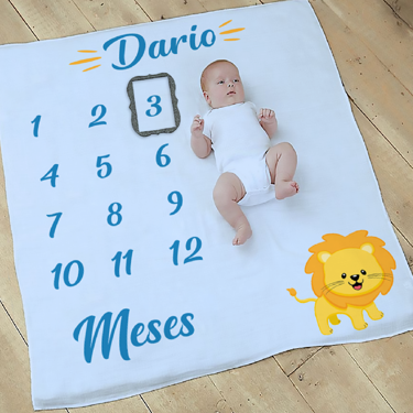 PERSONALIZED BLANKET - BIRTHDAY MONTH BABY