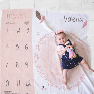 PERSONALIZED BLANKET - BIRTHDAY MONTH BABY GIRL