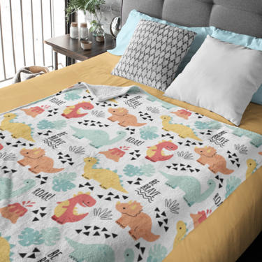 PERSONALIZED BLANKET - DINOSAURS