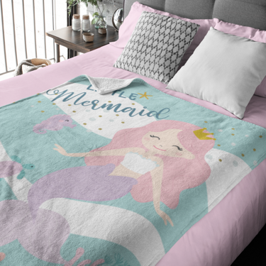 PERSONALIZED BLANKET - LITTLE MERMAID