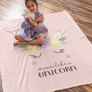 PERSONALIZED BLANKET - UNICORN