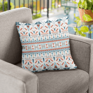 CUSHION - TRIBAL SALMON