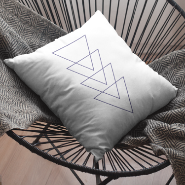 CUSHION - ABSTRACT TRIANGLES