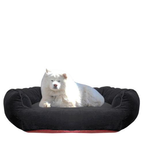 Remobable Cushion Black Velor Pet Bed