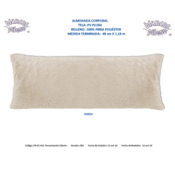Soft Pillow - Customizable Pillow Made of Polyester - Bone Color Pillow