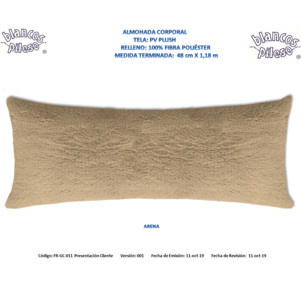 Soft Pillow - Customizable Pillow Made of Polyester - Sand Color Pillow