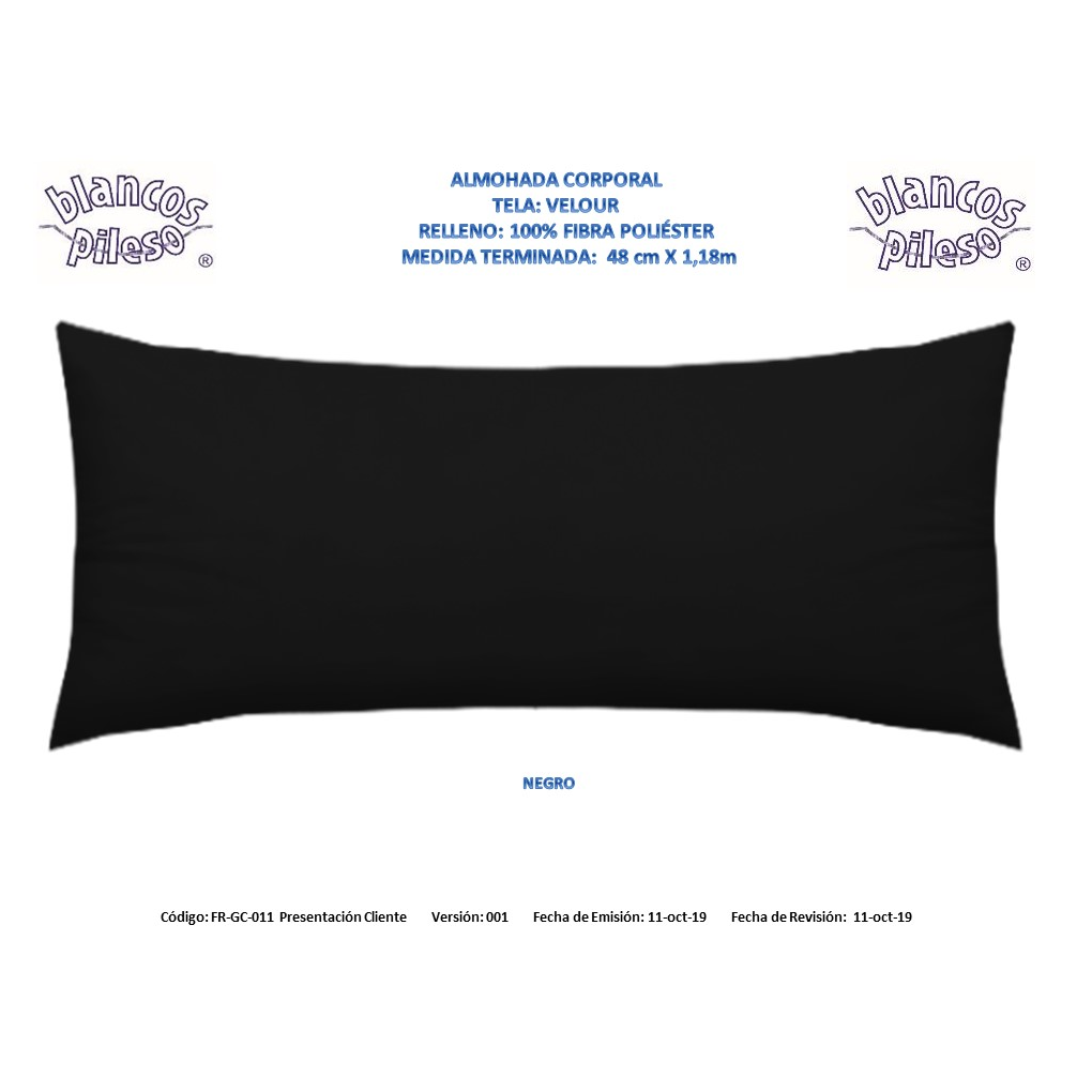Soft Pillow - Customizable Pillow Made of Polyester - Black Color Pillow