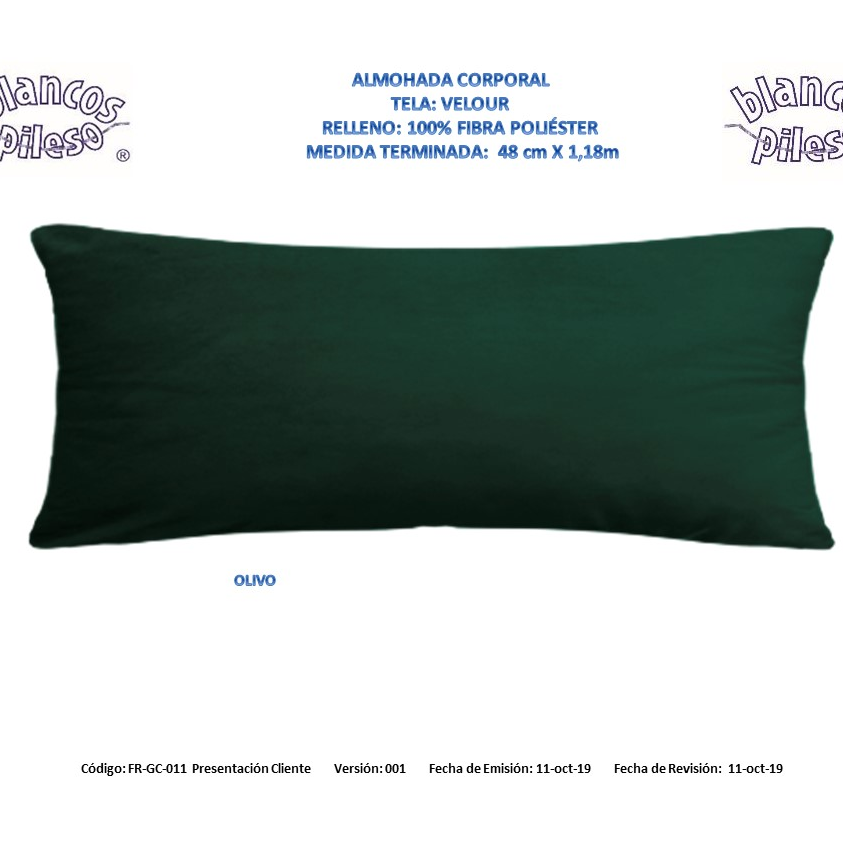Soft Pillow - Customizable Pillow Made of Polyester - Green Color Pillow