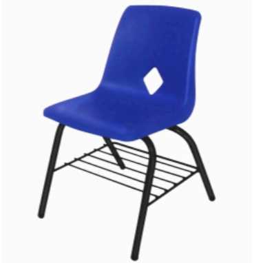 School Chair with Underneath tray for students