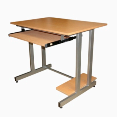 Versatile Home Workstation / Compact Study Desk / Computer Desk with Printer, Keyboard Slider Desk