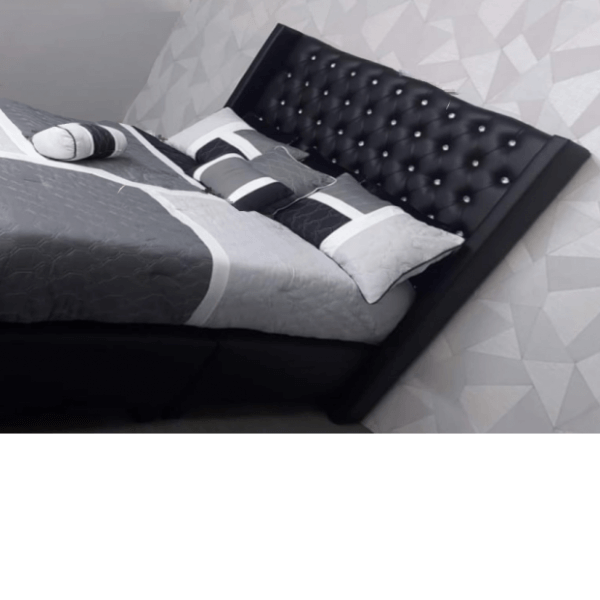 Contemporary Bed Headboard / Modern Bedroom Aesthetic / Streamlined Sleep Design