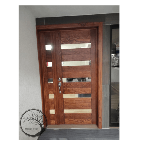 Wooden Door with Glass