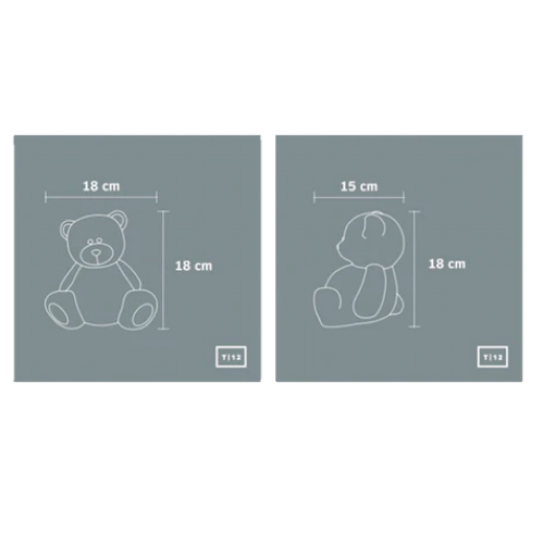 Teddy Bear Concrete Ornament Figure