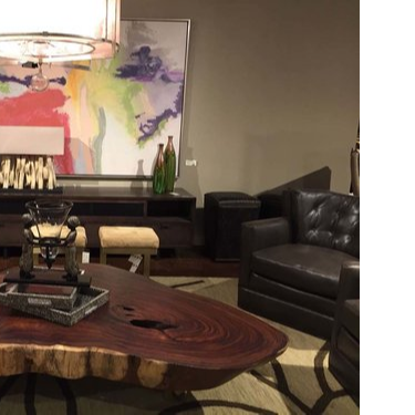 Statement Live Edge Coffee Table / Wide Wood Slab Table / Modern Rustic Centerpiece