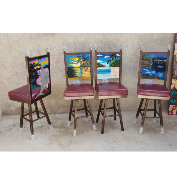 Crafted Mexican Dining Pair / Vintage Table & Chairs / Bespoke Woodwork