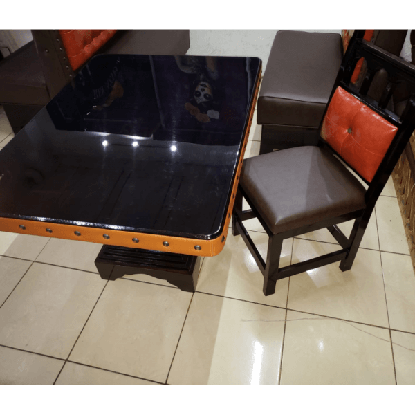 Crafted Mexican Wooden Table / Vintage Handmade Charm / Cultural Seating Furniture