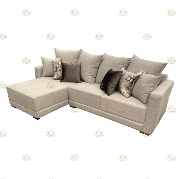 VEGAS Small Corner Sofa / Glamorous Mini L-Shape / Entertainment-Ready Settee
