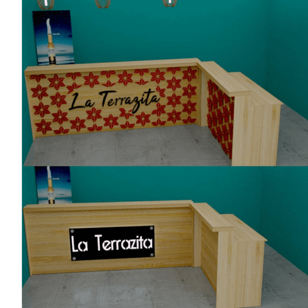 Custom Restaurant Counter Signs / Wooden Business Sign / Restaurant Host & Hostess Stands