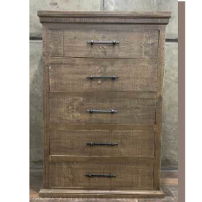 Montana 5-Drawer Unit / Bedroom Clothing Organizer / Wooden Bureau