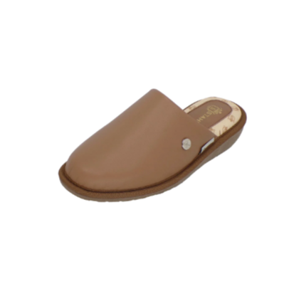 Women's Genuine Leather Slippers, STAHL Honey color