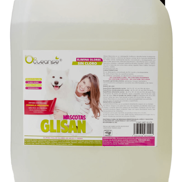 GLISAN PET | Odor Eliminator and Chlorine-Free Cleaner