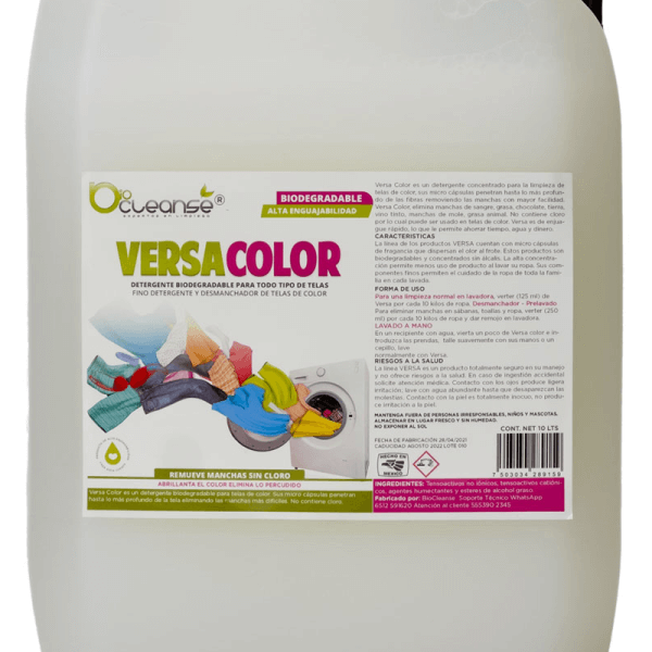 VERSA COLOR | Color Laundry Detergent with Enzymes.