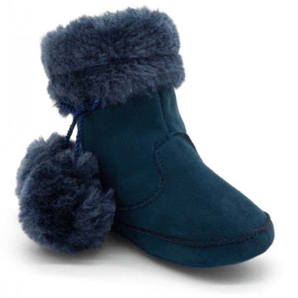 Shoes and Boots for Infants Navy Blue Pom Pom / Toddler Triumph Shoes / Little Lush Footwear