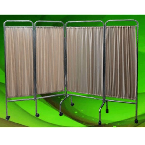 Hospital Screen Divider / Medical Partition / Healthcare Barrier / Quadruple Screen Divider
