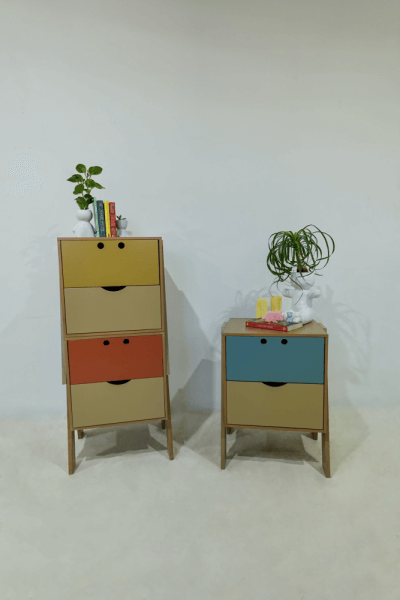 Smiley Face Bedside Table / Playful Kids' Nightstand / Cheerful Bedroom Organizer