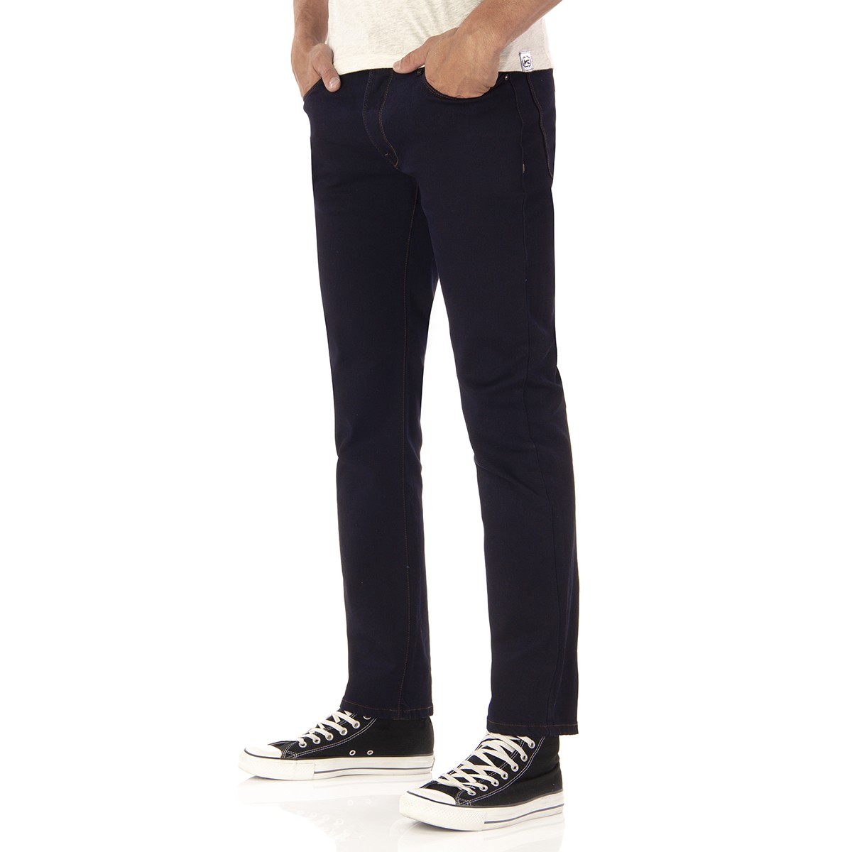 Mens Jeans Crotch 1804 Silver Plate Regular Slim Fit