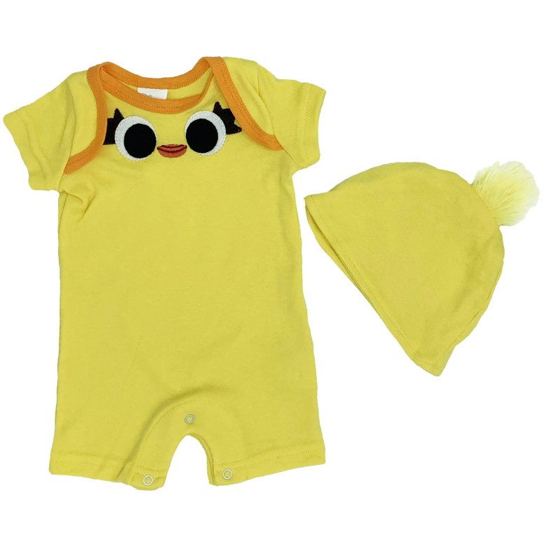 Ducky Baby Romper With Hat