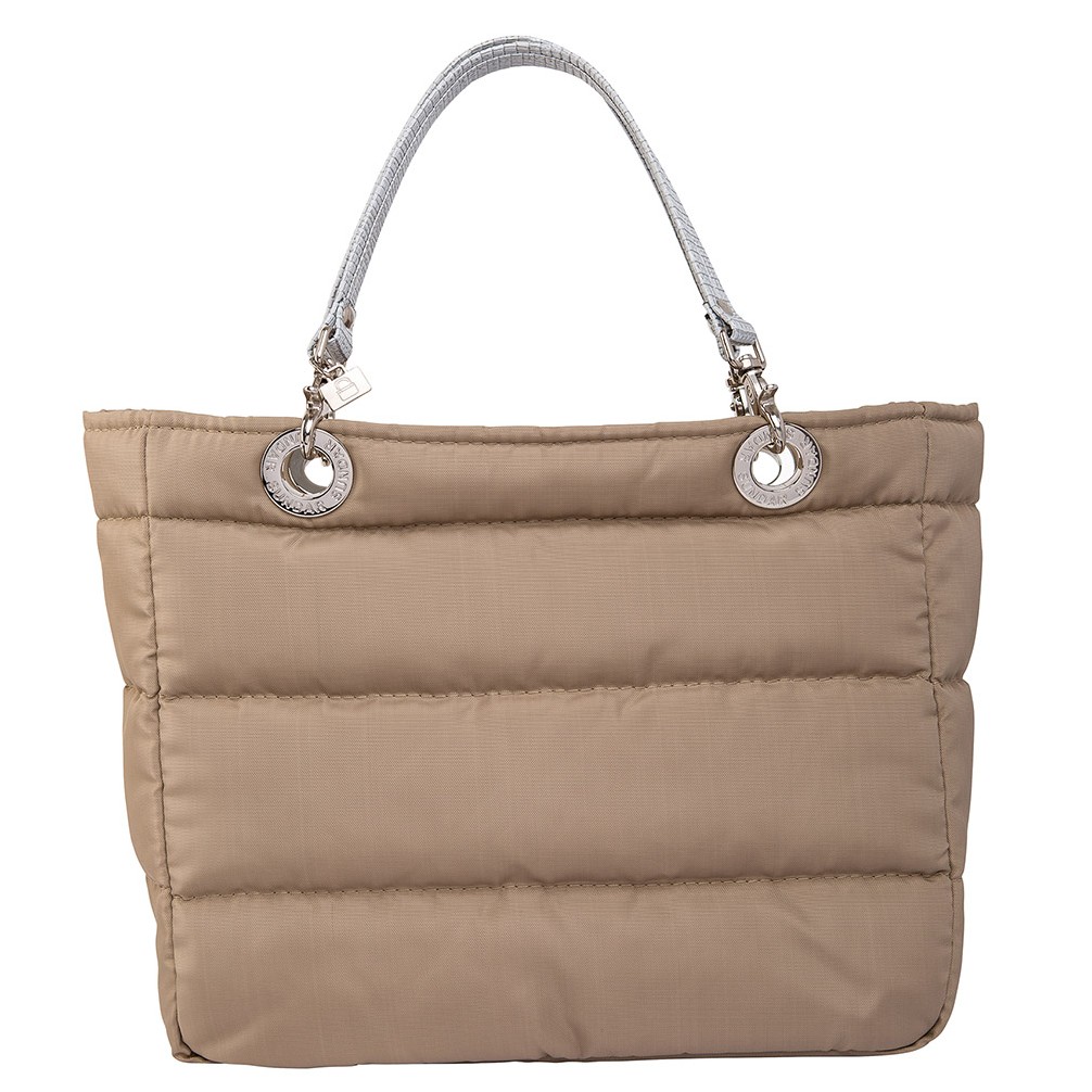 Beige Basica Shoulder Bag