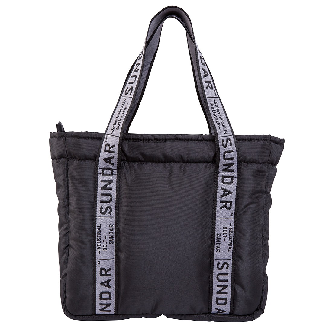 Black Basica 2020 Shoulder Bag with Black and Grey Strap