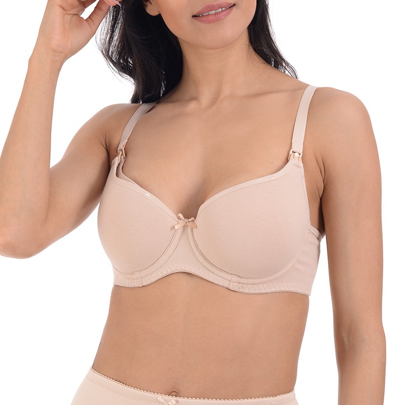 Maternity Bra / Comfort & Support / Cotton-Lined Nursing Bra / Wide Back Support Maternity Bra