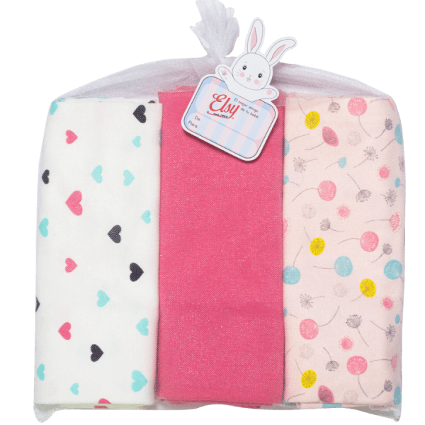 Pack Of 3 Rib Baby Sheets Brand ELSY