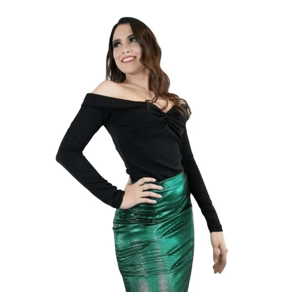 Metallic Mini Skirt