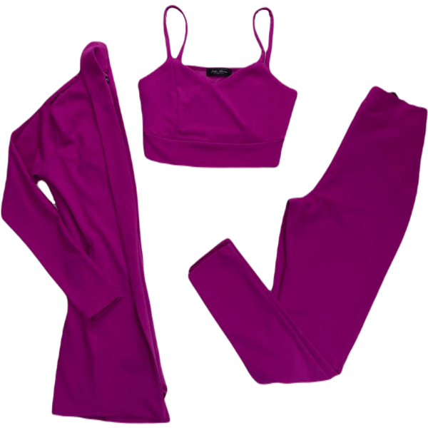 Set Of Jacket, Top And Baggy Pants
