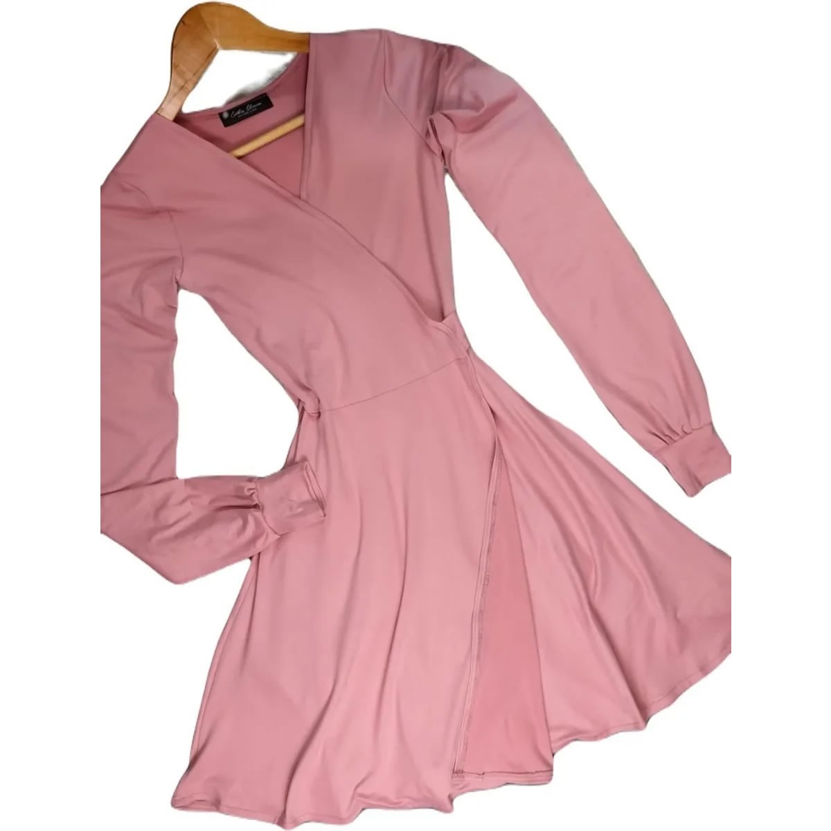 Long Sleeve Wrap Dress